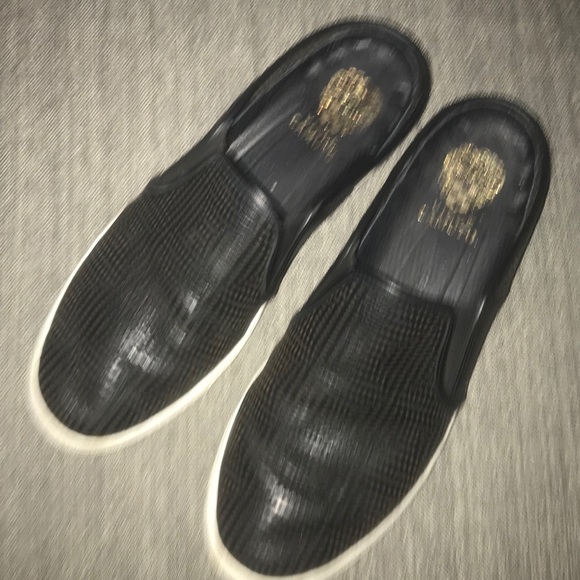 Vince Camuto Black leather Slides - Picture 1 of 3